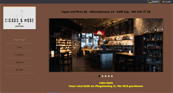 Desktop Screenshot of cigarsandmore.ch