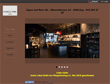Tablet Screenshot of cigarsandmore.ch